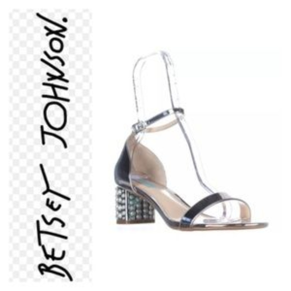 Betsey Johnson Melli Dress Sandals, Silver - Picture 1 of 5
